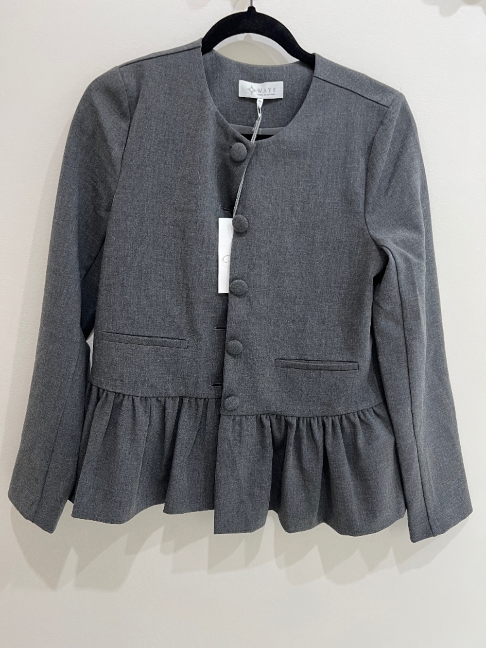 NWT - Wayf Blakely Peplum Jacket - XS